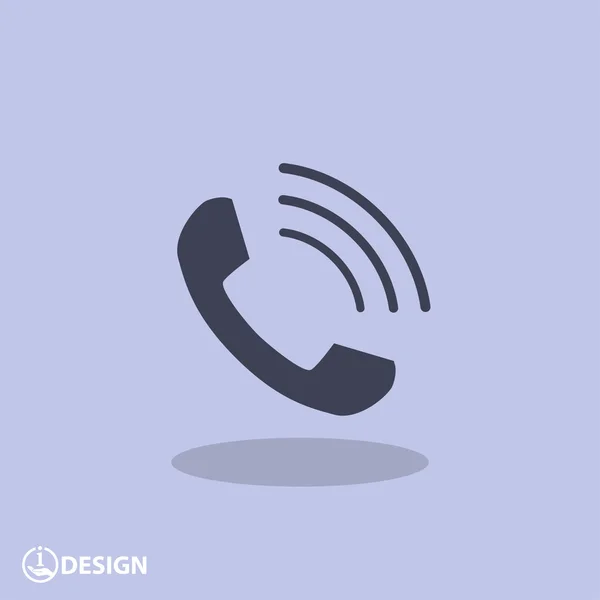 Pictografía del icono del teléfono — Vector de stock