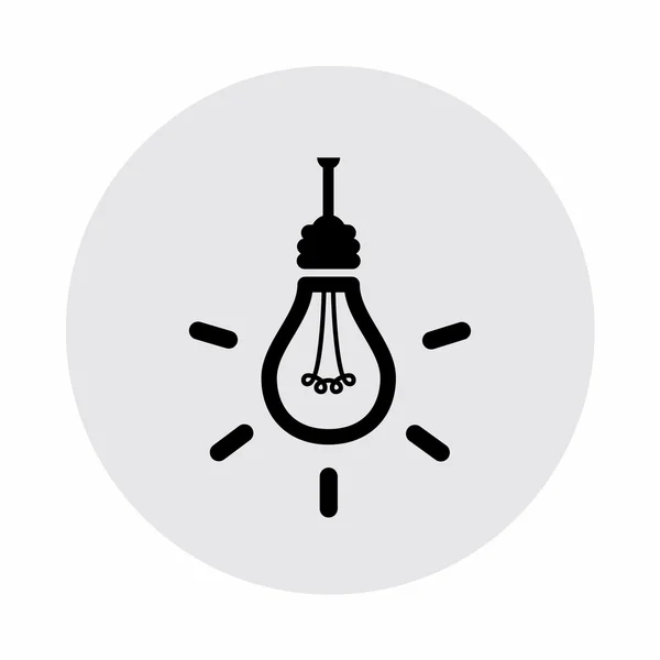 Pictograph of light bulb — Stock Vector