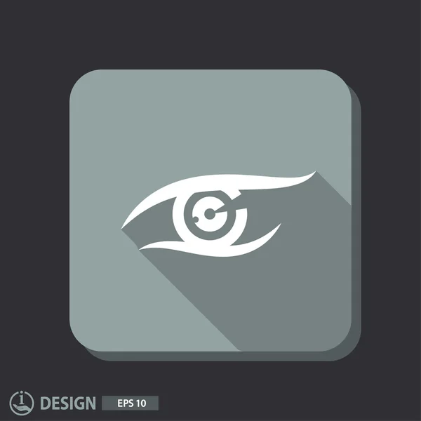 Pictografía del icono del ojo — Vector de stock