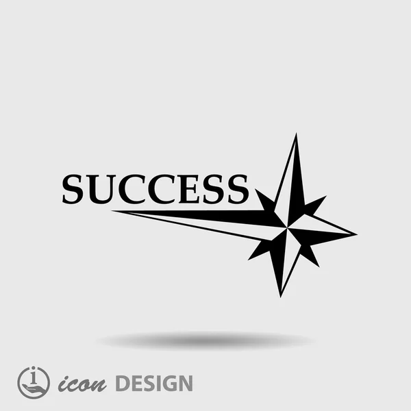 Pictograph of success icon — Stock Vector