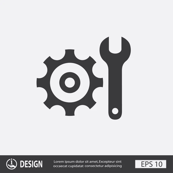 Pictograph van vistuig en gereedschap — Stockvector