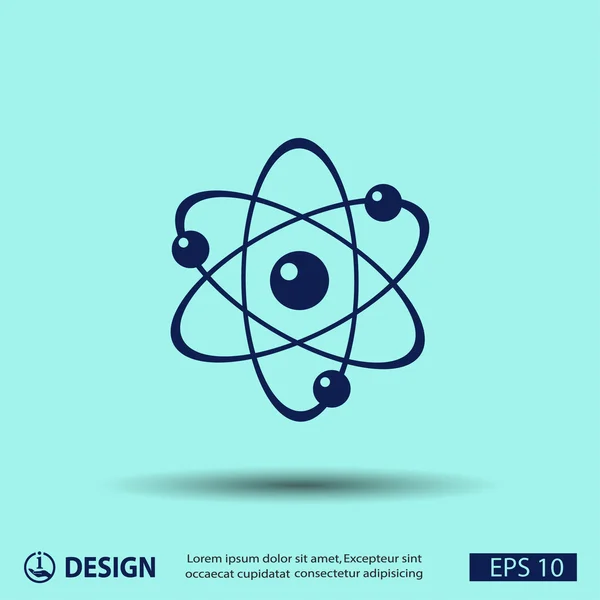 Pictogramme de l'icône atome — Image vectorielle