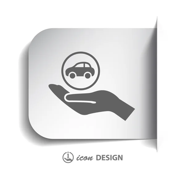 Pictograph of car icon — Stock Vector