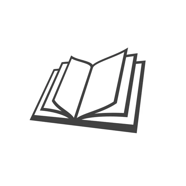 Pictograph van open boek — Stockvector