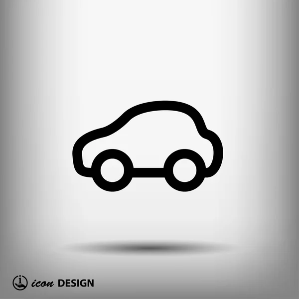 Pictografía del icono del coche — Vector de stock