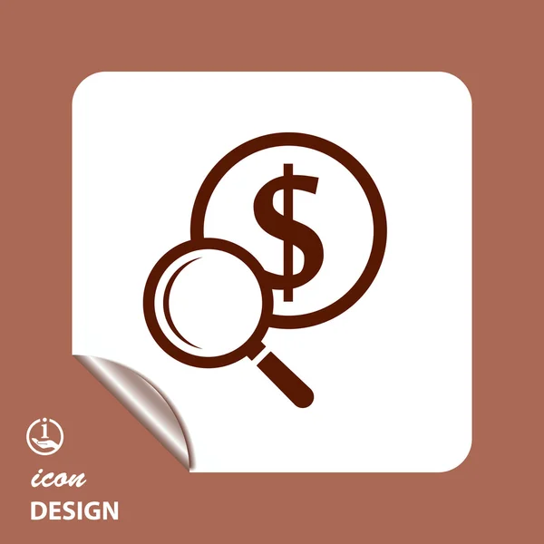 Pictografía del icono del dinero — Vector de stock