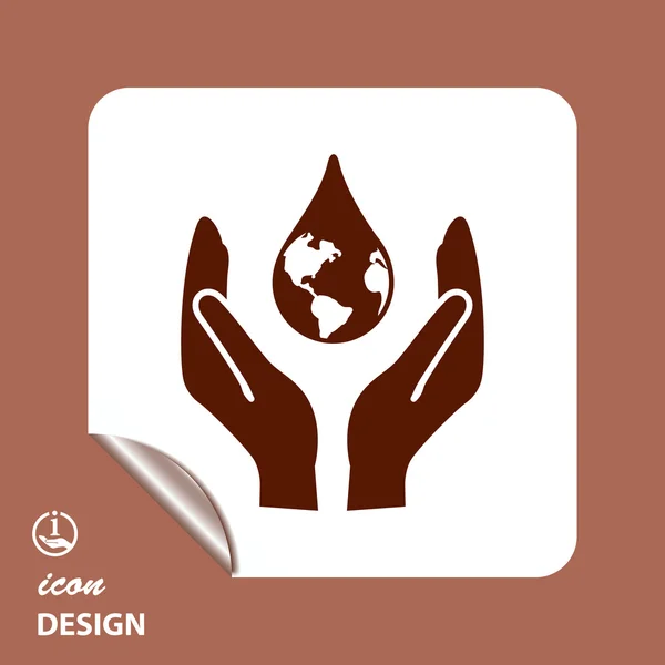 Pictograph van eco-pictogram — Stockvector