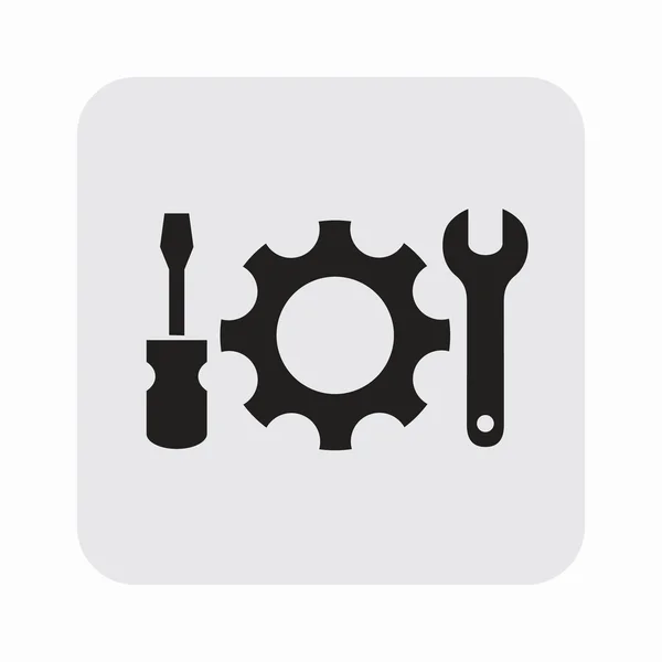 Pictograph of gear tools — Stock Vector