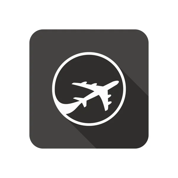 Pictografía del icono del avión — Vector de stock