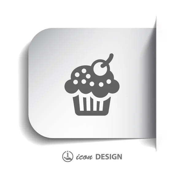 Pictograph of  cake icon — Stock Vector