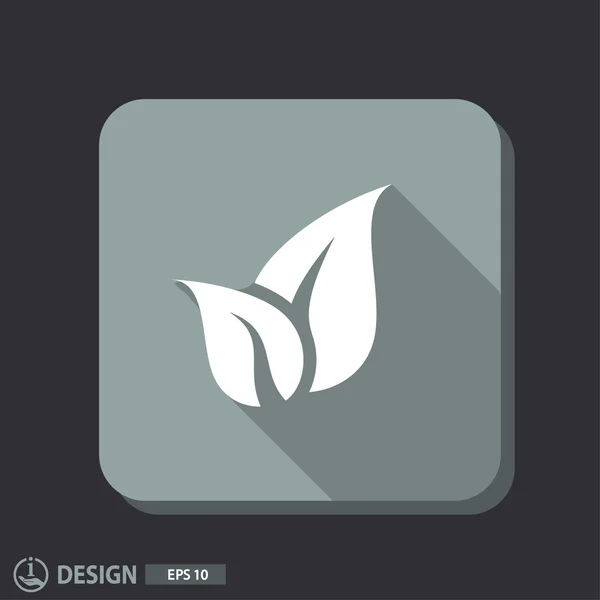 Leaves, eco icon — Stock Vector