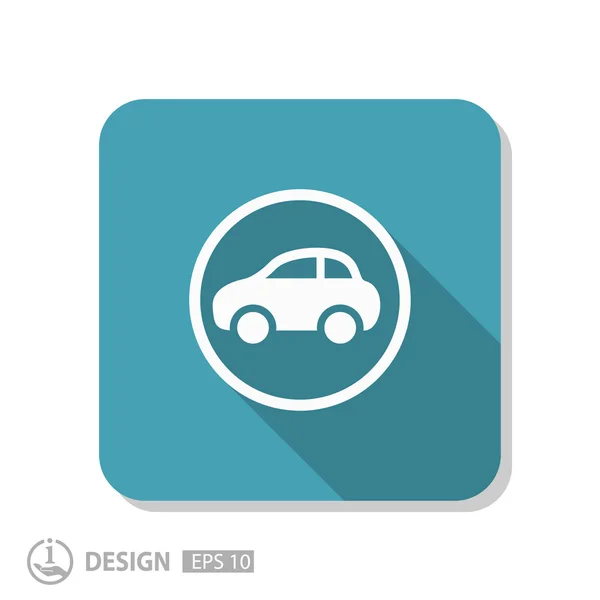 Pictografía del icono del coche — Vector de stock