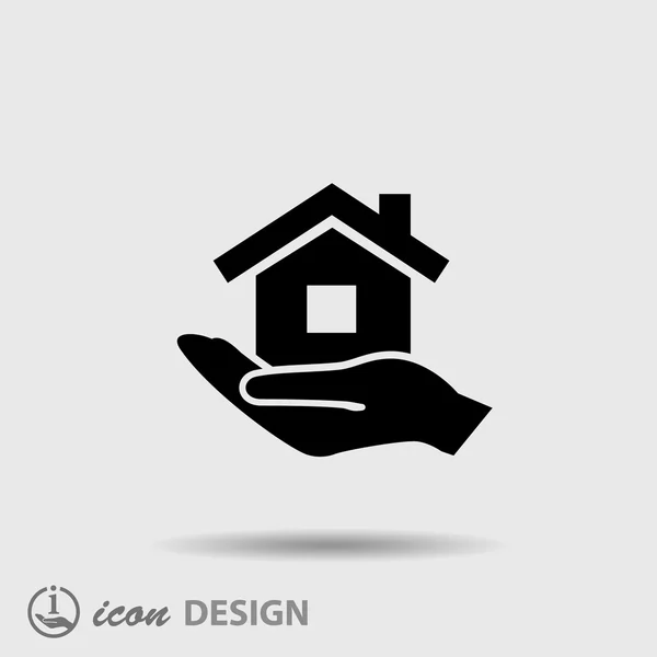 Pictograma do ícone da casa — Vetor de Stock