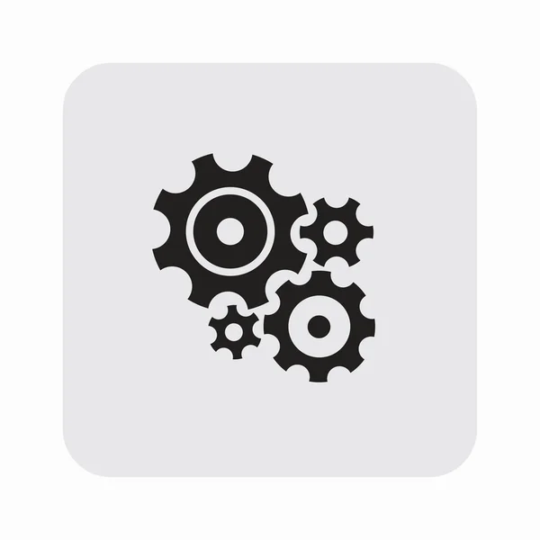 Pictograph of gears icon — Stock Vector