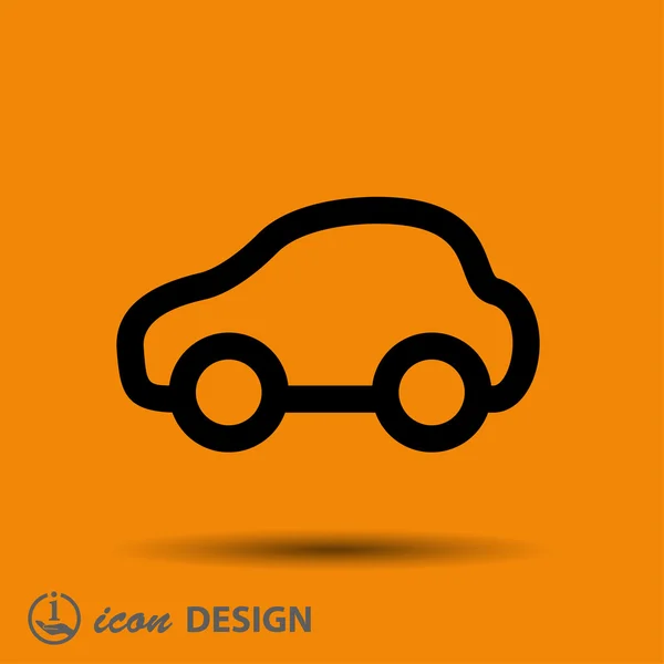 Pictografía del icono del coche — Vector de stock