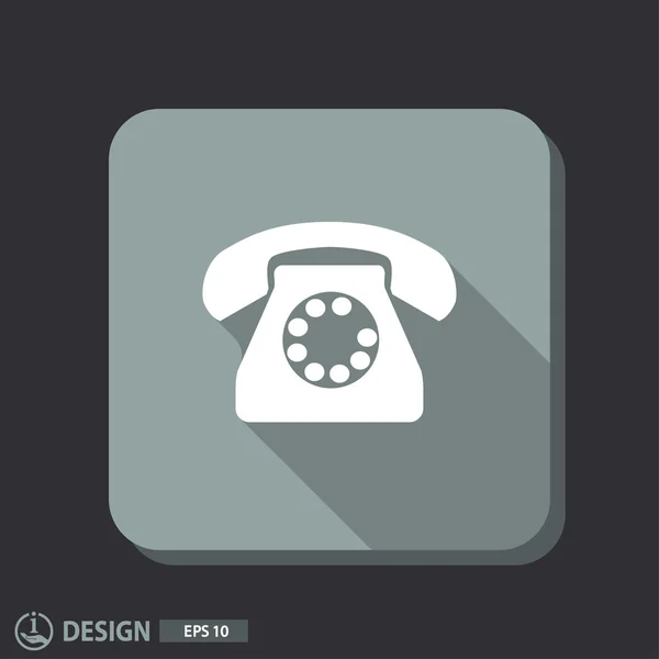 Pictograph of phone icon — Stock Vector