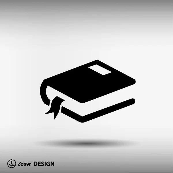 Pictografía del icono del libro — Vector de stock