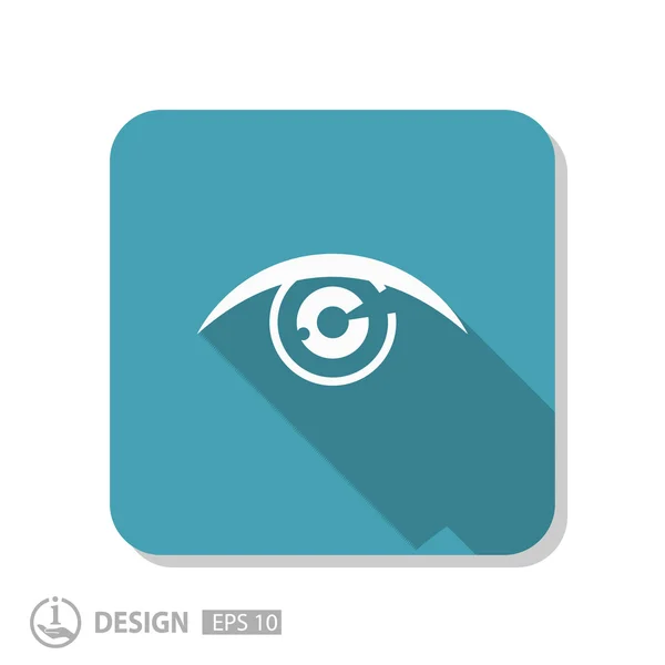 Pictograph of abstract eye — Stock Vector