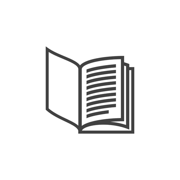 Pictografía del icono del libro — Vector de stock