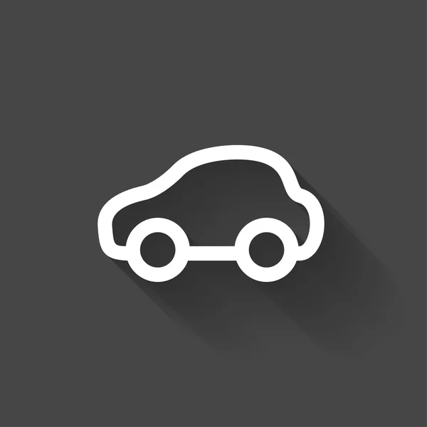 Pictografía del icono del coche — Vector de stock