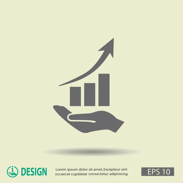 Pictografia do gráfico na mão —  Vetores de Stock