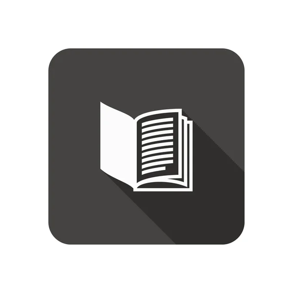 Pictografía del icono del libro — Vector de stock