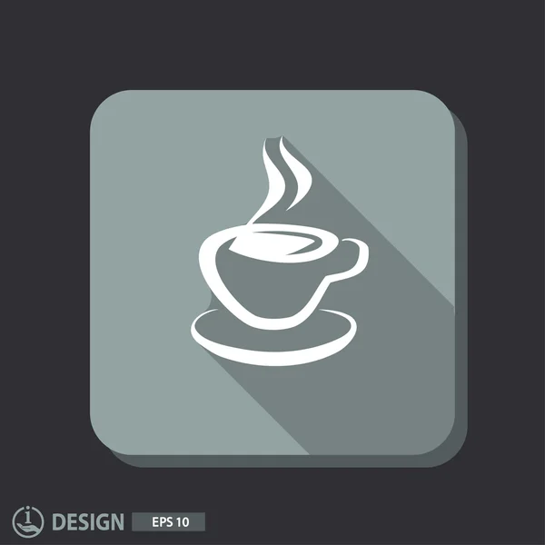 Pictograph van cup pictogram — Stockvector