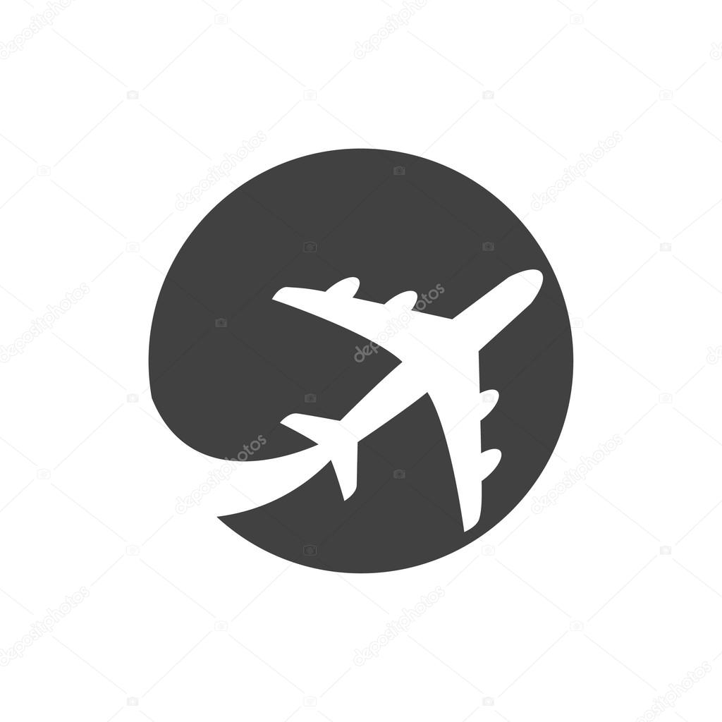 Pictograph of airplane icon