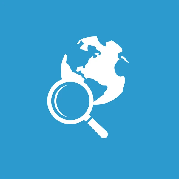 Pictogramme de recherche avec globe — Image vectorielle