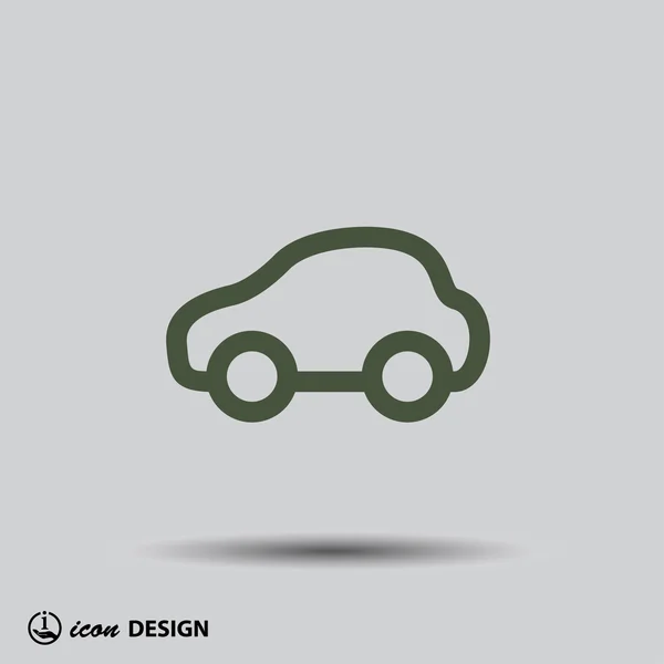 Pictografía del icono del coche — Vector de stock