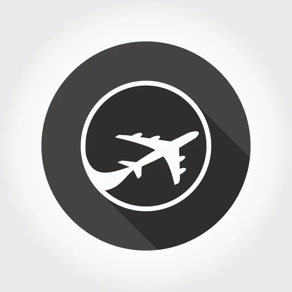 Pictograph repülőgép ikon — Stock Vector