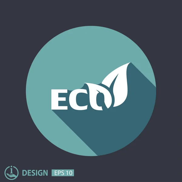 Pictografía del icono ecológico — Vector de stock