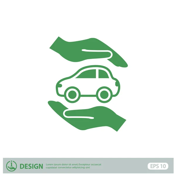 Pictograph of car icon — Stock Vector