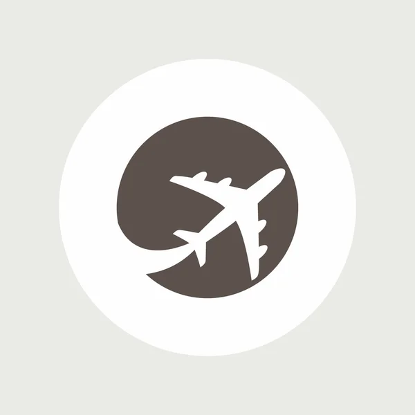 Pictografía del icono del avión — Vector de stock