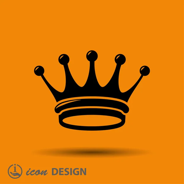 Pictografía de corona real — Vector de stock