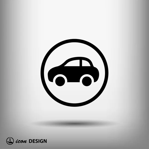 Pictografía del icono del coche — Vector de stock