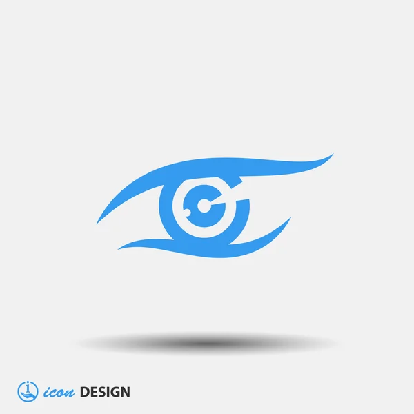 Pictografía del icono del ojo — Vector de stock