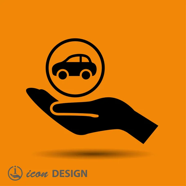 Pictograph of car icon — Stock Vector