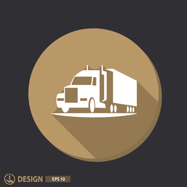 Pictogramme de voiture de camion — Image vectorielle