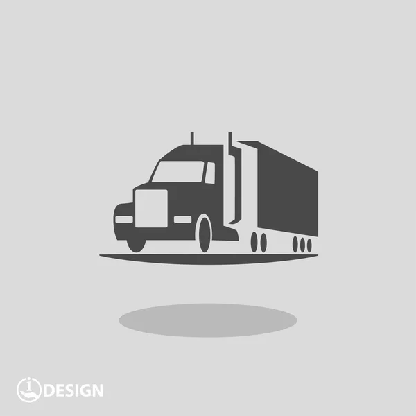 Pictograph of truck car — Stock Vector