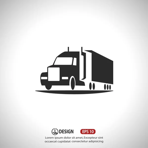 Piktogramm des Lastwagens — Stockvektor