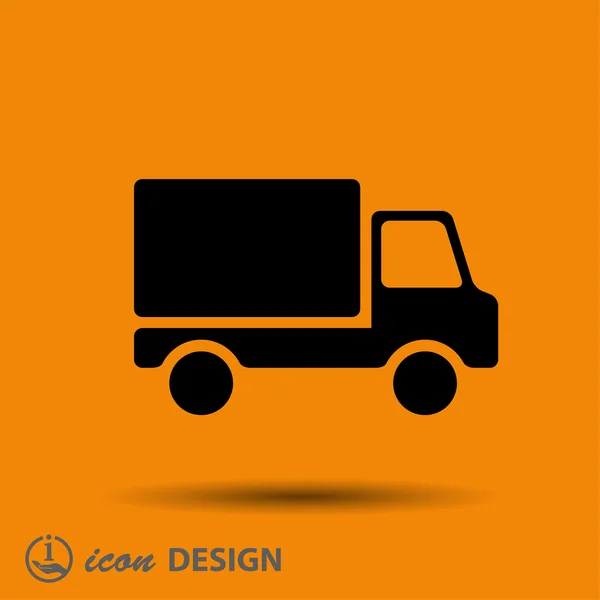 Pictograph of truck icon — Stock Vector