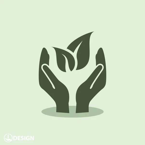 Pictograph van eco-pictogram — Stockvector