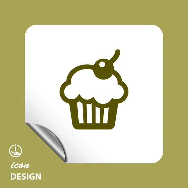 Pictograph of cake icon — Stock Vector