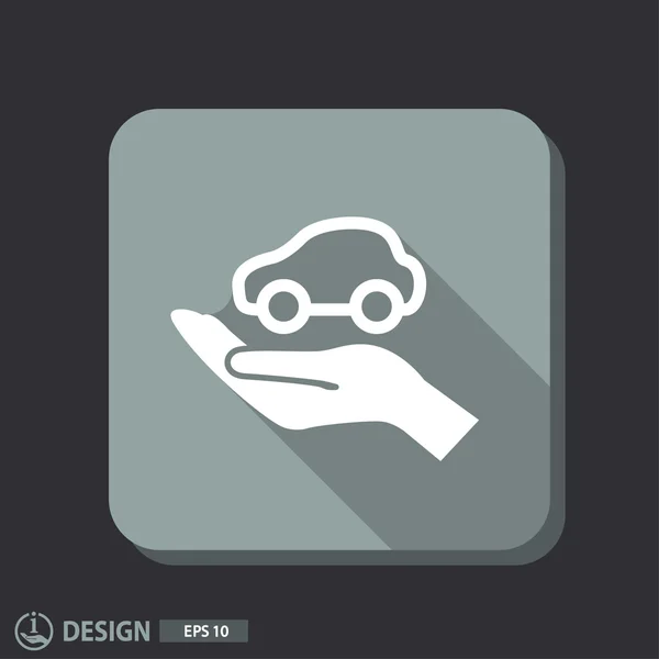 Pictograph of car icon — Stock Vector