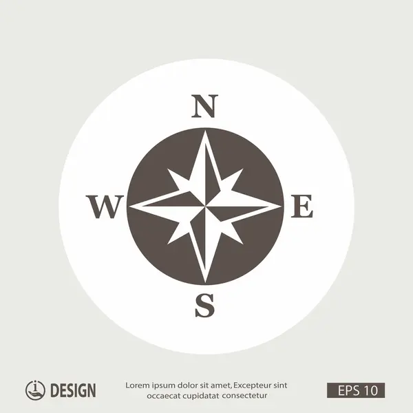 Ikony Symbols ikona kompas — Wektor stockowy
