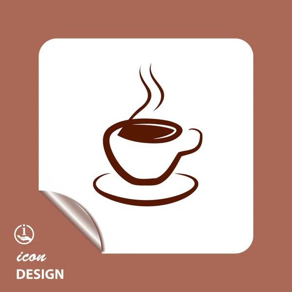 Pictograph van cup pictogram — Stockvector