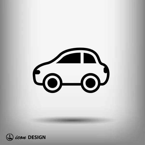 Pictografía del icono del coche — Vector de stock