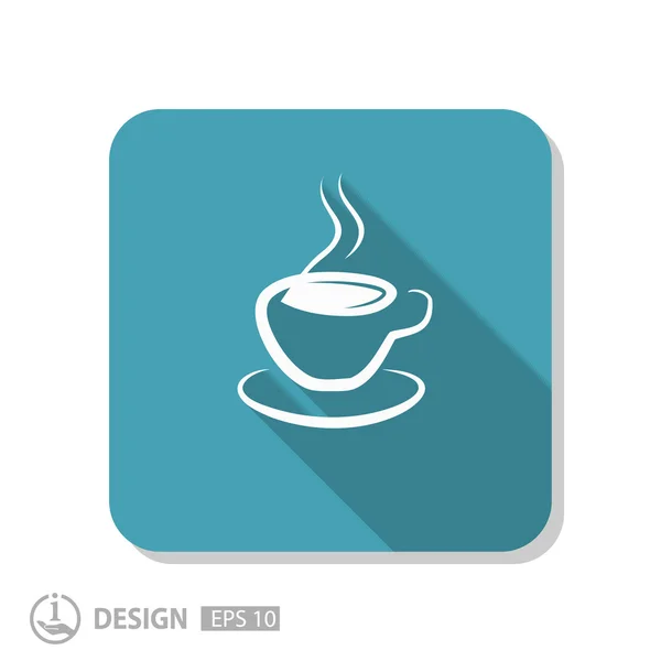 Pictograph van cup pictogram — Stockvector