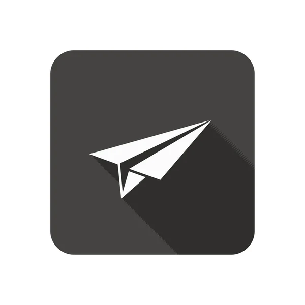 Ikona papírové letadlo — Stockový vektor